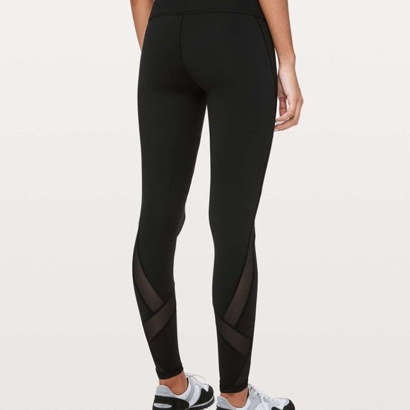 Lululemon Wunder Under High-Rise Tight *Mesh 28" Black - Picture 2 of 9